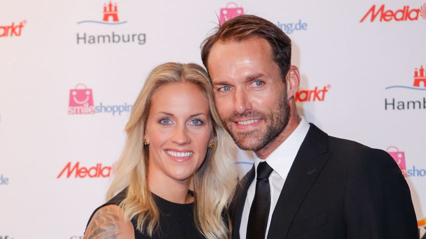 Melissa Thiem und Sven Hannawald beim Deutschen Sportjournalistenpreis 2015