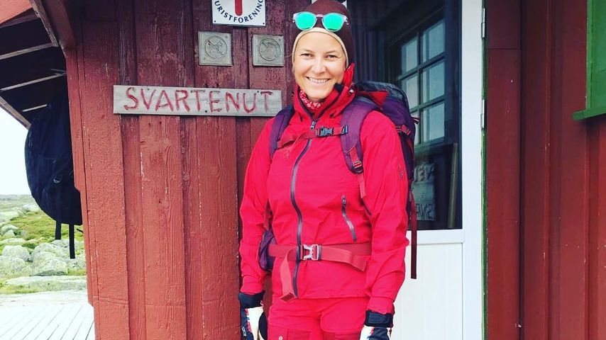 Mette-Marit von Norwegen bei einer Wanderung
