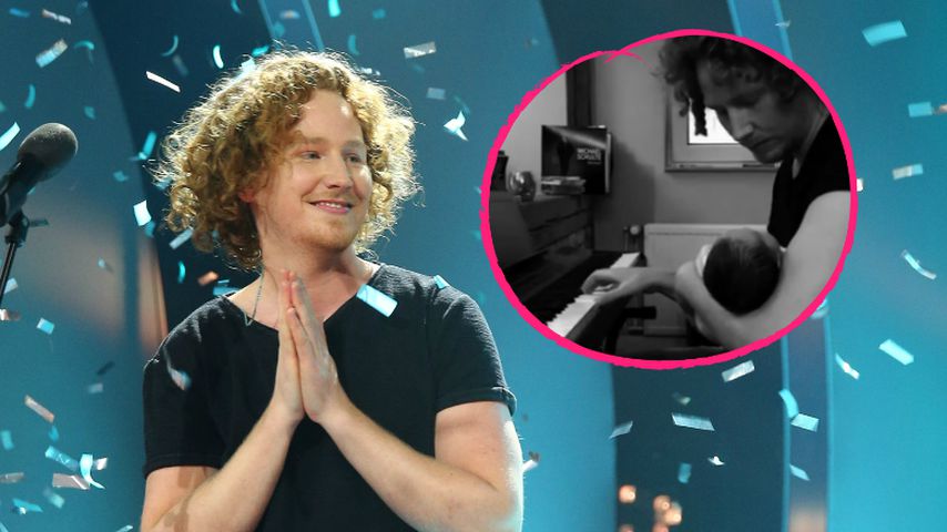 Süßes Ritual: Neu-Papa Michael Schulte singt für Baby Luis!