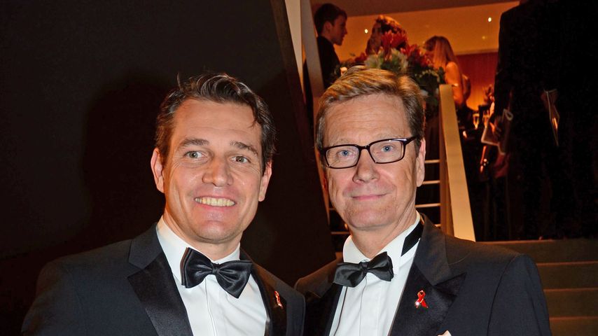 Michel Mronz und Guido Westerwelle bei der Operngala für die Deutsche Aids-Stiftung