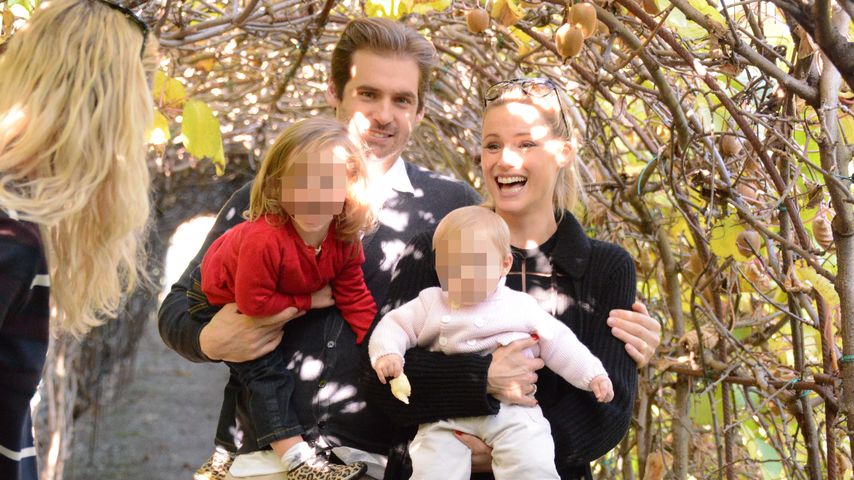 Michelle Hunziker, Tomaso Trussardi, Sole Trussardi und Celeste Trussardi