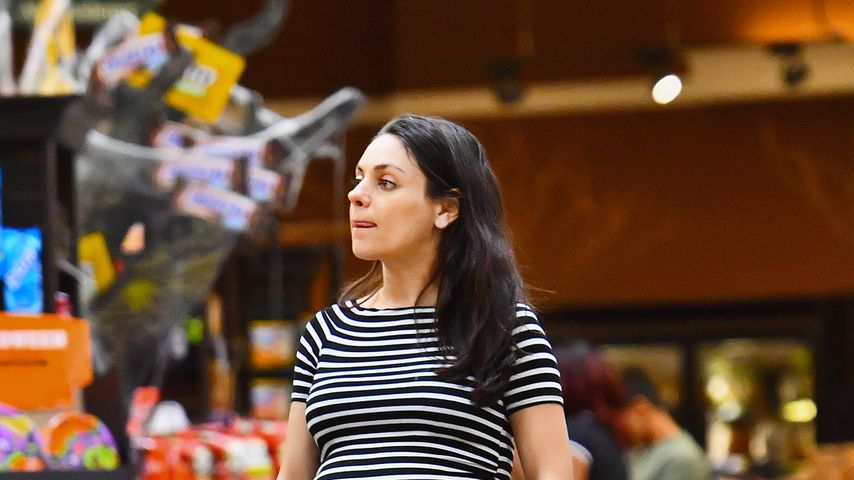 Mila Kunis, schwanger mit ihrem zweiten Kind
