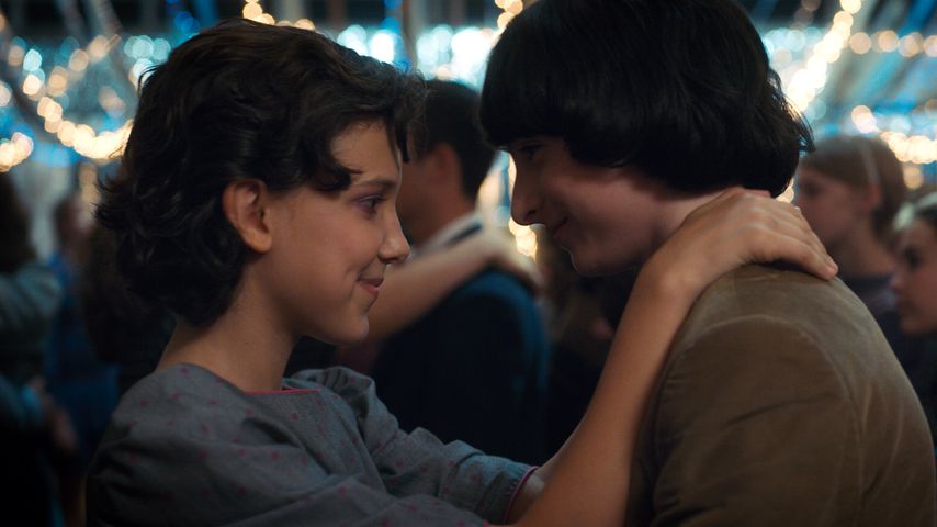 Millie Bobby Brown und Finn Wolfhard in "Stranger Things"