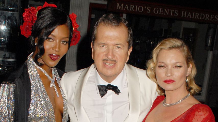 Kate Moss, Naomi Campbell und Mario Testino