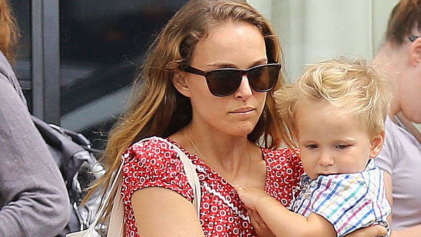 Natalie Portman mit Söhnchen Aleph
