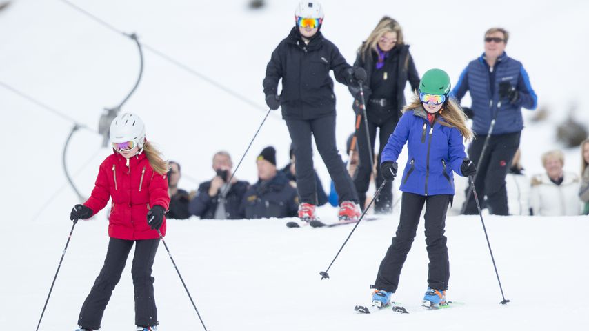 Niederländische Königsfamilie im Winterurlaub 2017