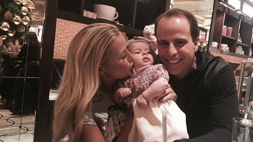 Oksana Kolenitchenko mit Tochter Arielle und Ehemann Daniel
