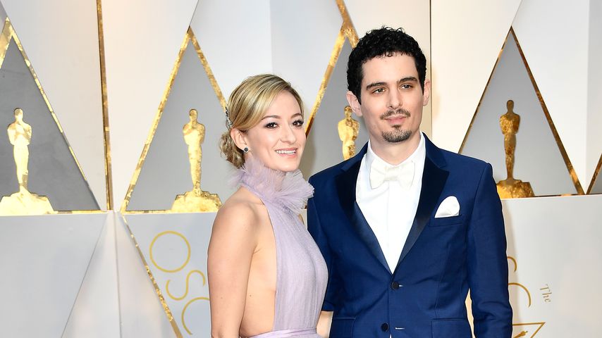 Olivia Hamilton und Regisseur Damien Chazelle bei den Oscars 2017