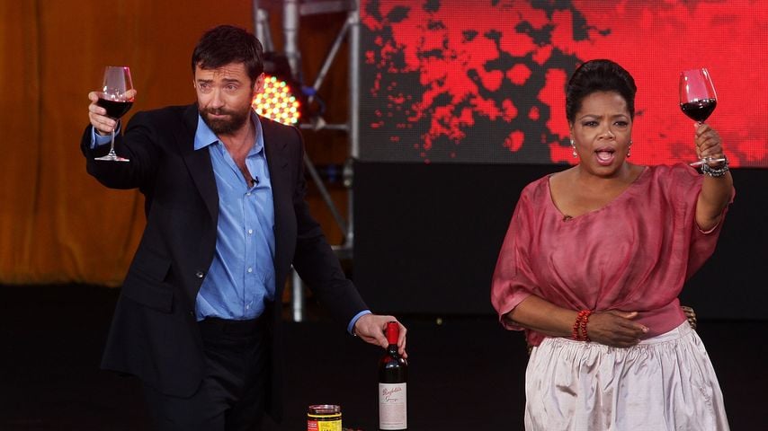 Hugh Jackman und Oprah Winfrey im Jahr 2010