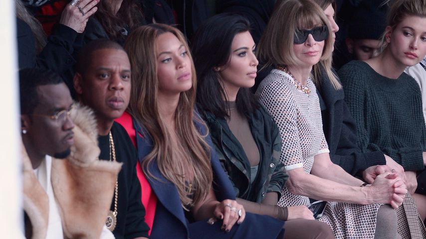 Kim Kardashian, Beyoncé Knowles, Jay-Z, P. Diddy und Anna Wintour