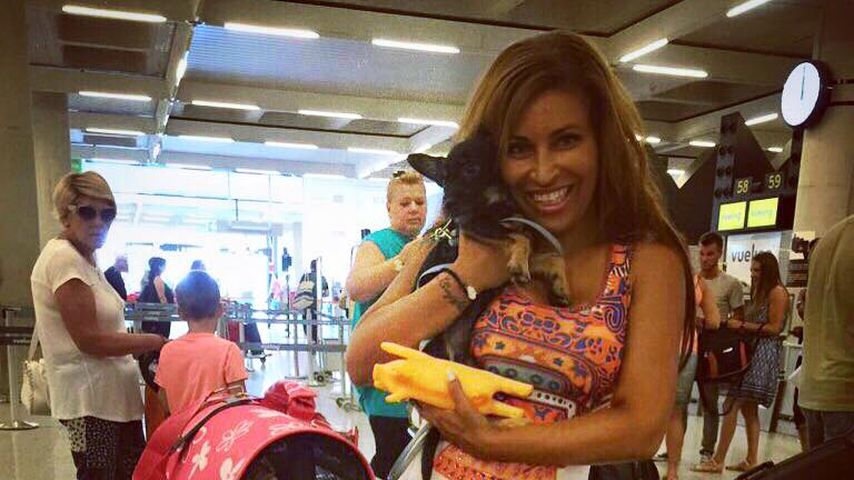 Patricia Blanco mit ihrem neuen Hund