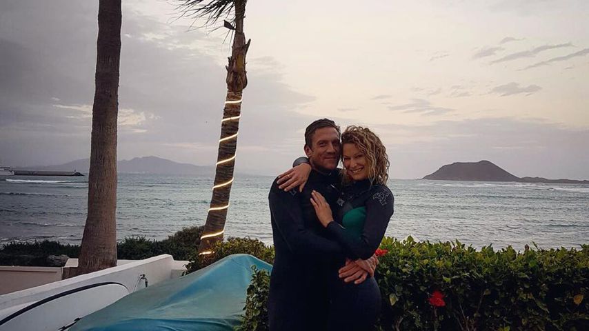 Peer Kusmagk und Janni Hönscheid im Urlaub