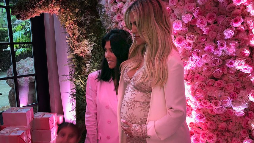 Khloe Kardashian (rechts) mit ihrer Schwester Kourtney (Mitte) und ihrer Nichte Penelope Disick