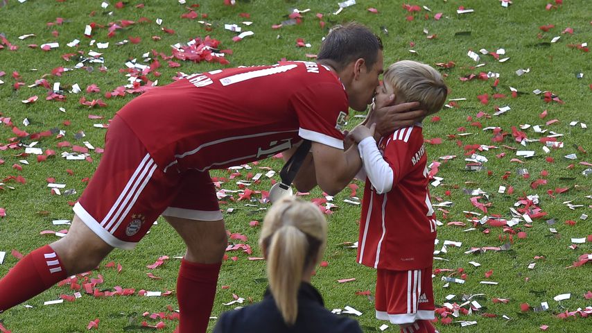 Philipp Lahm mit Sohn Julian