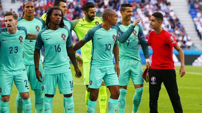 Photobomber bei der Fussball-EM 2016: Portugal vs Wales