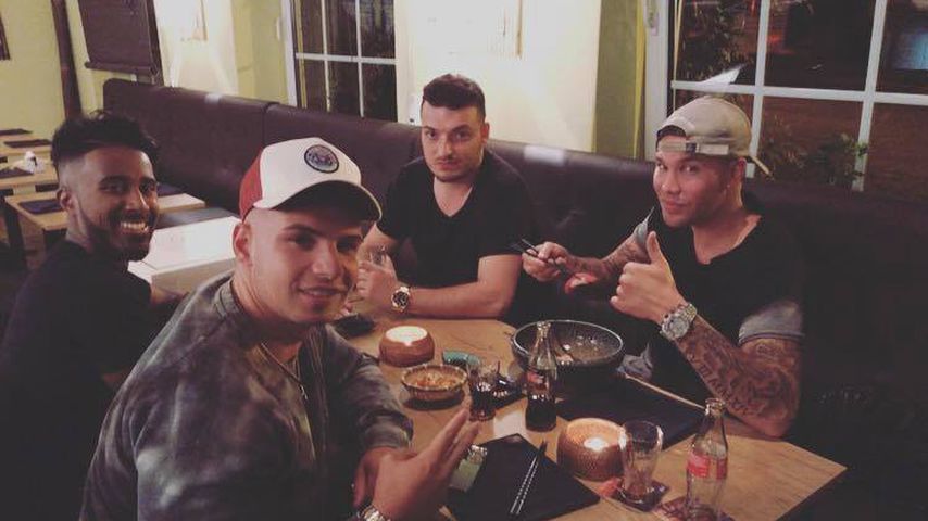 Pietro Lombardi mit Kay One und Freunden