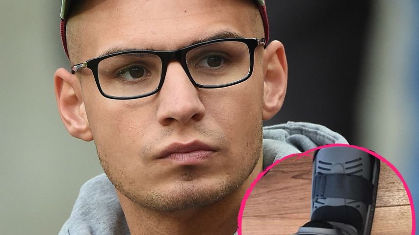 Pietro Lombardi und sein verletzter Fuß