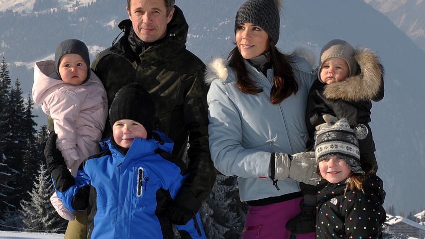 Die dänischen Royals Frederik und Mary mit ihren Kindern