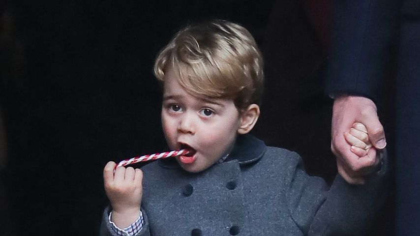 Prinz George beim Besuch der Weihnachtsmesse in Englefield 2016