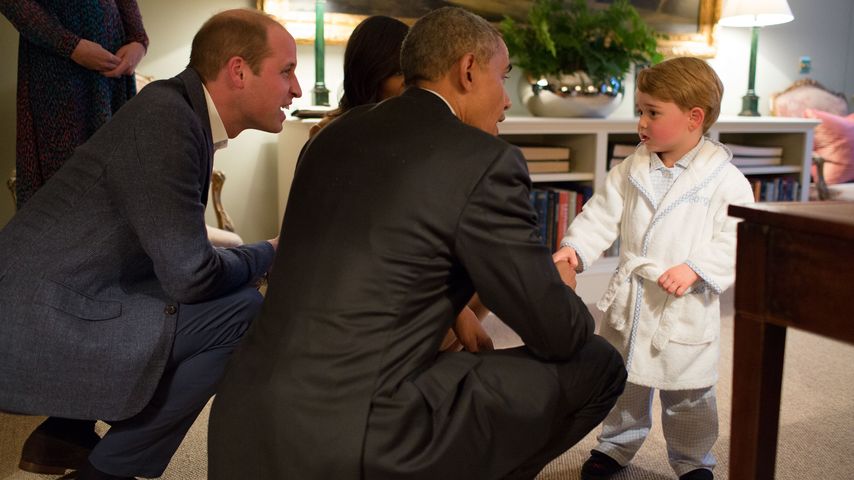Prinz William, Prinz George und Barack Obama