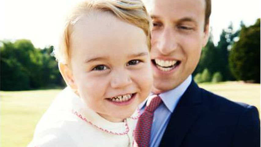 Prinz George und sein Vater Prinz William