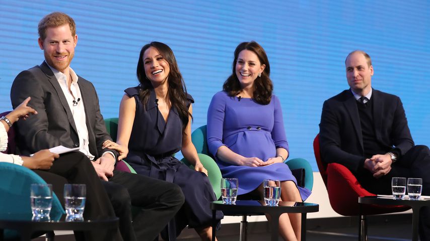 Prinz Harry, Meghan Markle, Herzogin Kate und Prinz William in London