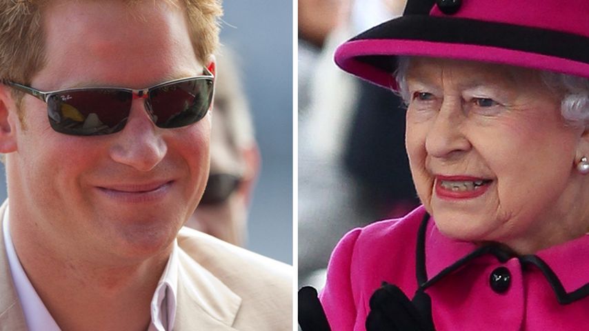 Prinz Harry und Queen Elizabeth II.