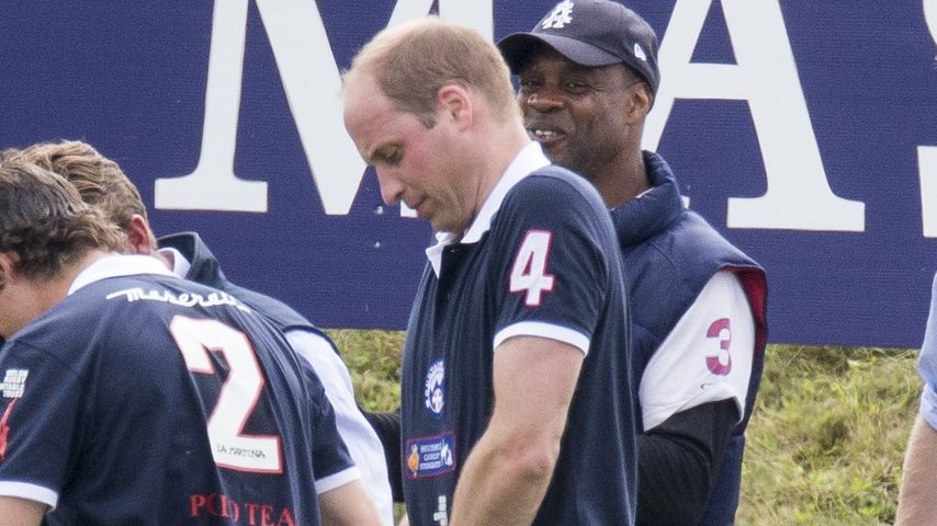 Prinz William bei einem Polo-Match in Beaufort Park