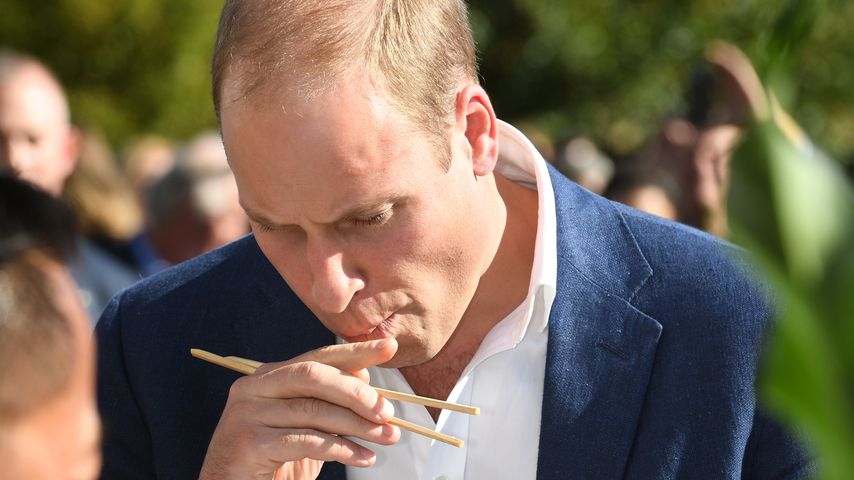 Prinz William bei einer Verkostung in Kelowna, Kanada
