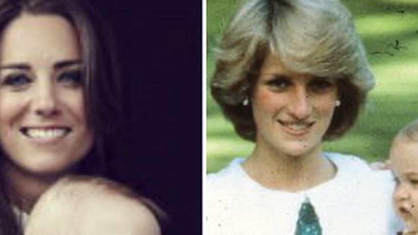 Herzogin Kate, Prinz William, Prinz George und Prinzessin Diana