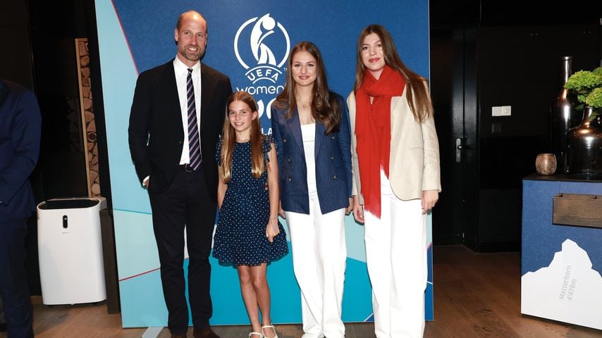 Prinz William, Prinzessin Charlotte, Prinzessin Sofía und Prinzessin Leonor im Juli 2025