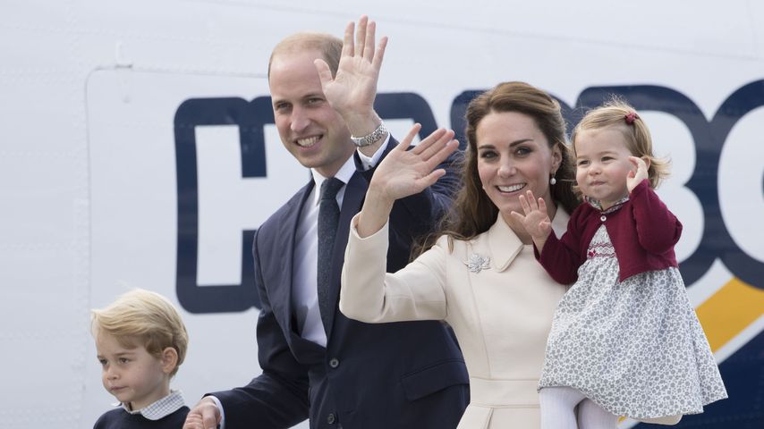 Prinz William und Herzogin Kate mit ihren Kindern Prinz George und Prinzessin Charlotte