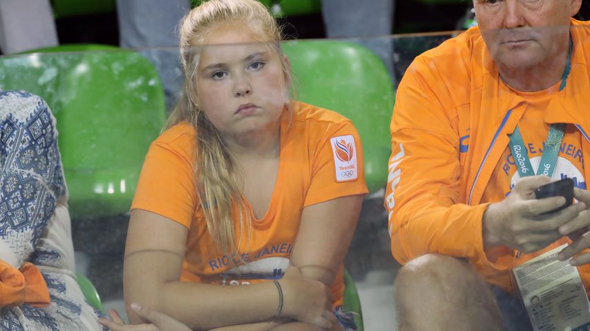 Prinzessin Catharina-Amalia der Niederlanden mit ihrem Vater König Willem-Alexander