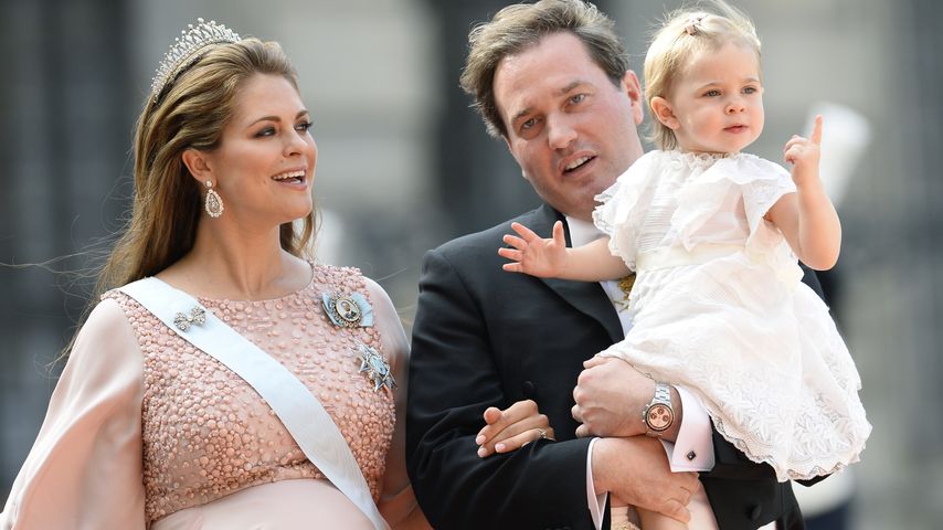 Prinzessin Leonore von Schweden, Madeleine von Schweden und Christopher O'Neill