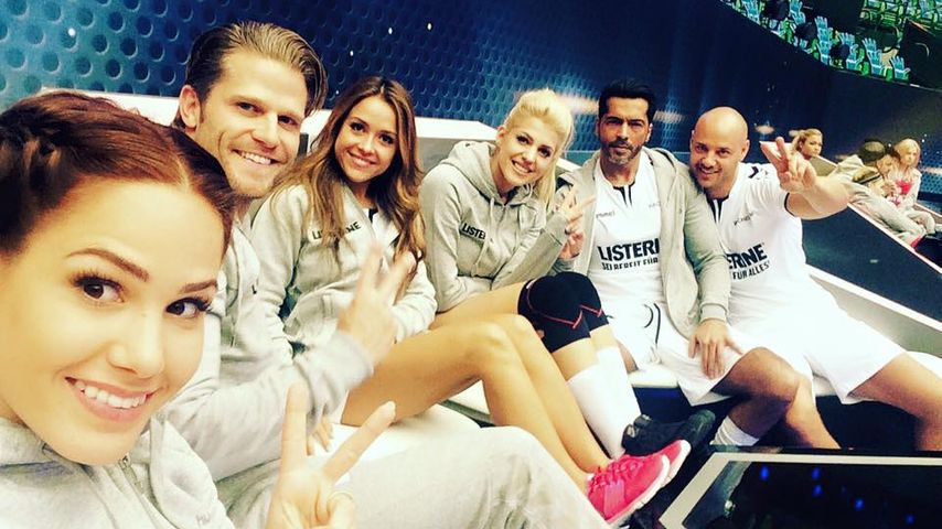 Sarah Nowak, Paul Janke, Angelina Heger, Christian Tews und Alisa