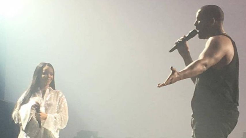 Rihanna und Drake beim Konzert des Rappers in Los Angeles
