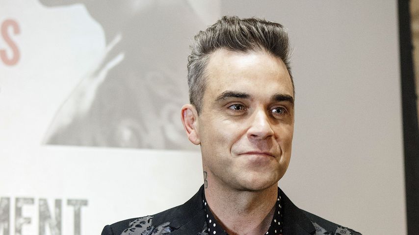 Robbie Williams im November 2016 in London bei einer Werbeveranstaltung für seine Tournee