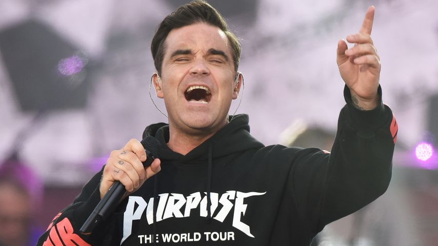 Robbie Williams beim "One Love Manchester"-Konzert