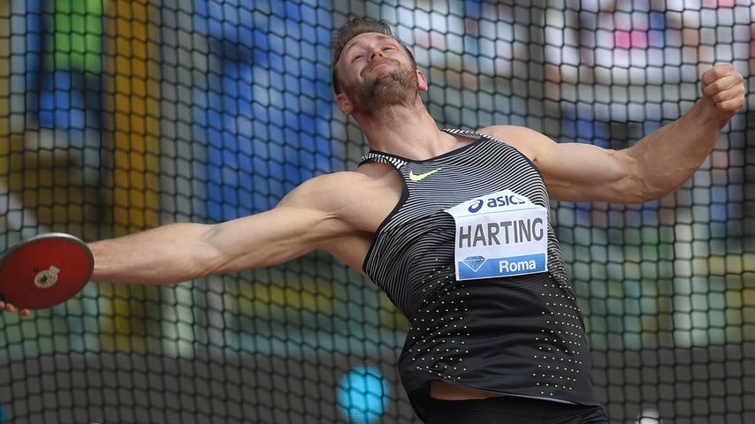 Robert Harting im Olympia Stadion in Rom