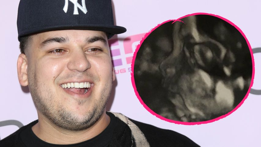 Robert Kardashian mit seinem ungeborenen Baby