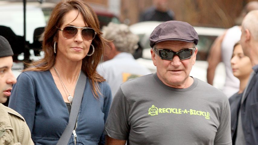 Susan Schneider und Robin Williams beim Shopping in New York im Oktober 2012