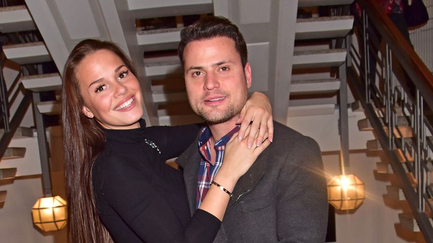 Rocco Stark und Nathalie bei der Weltpremiere von "Spiel mit der Zeit" im Friedrichstadt-Palast