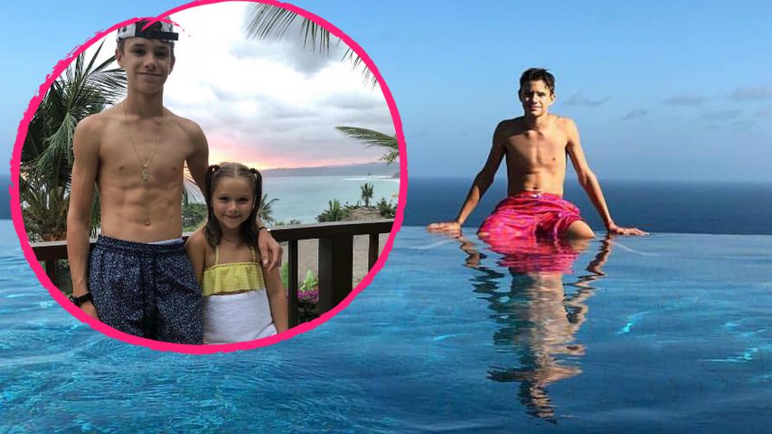 Aber hallo: Romeo Beckham (16) hat schon einen Mega-Sixpack!