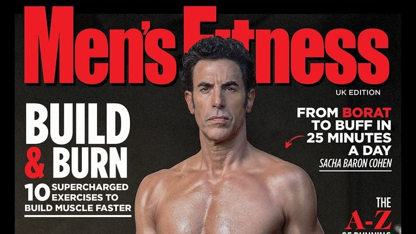Sacha Baron Cohen posiert für Men's Fitness UK