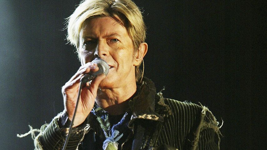 Sänger David Bowie bei einem Konzert im Juni 2014