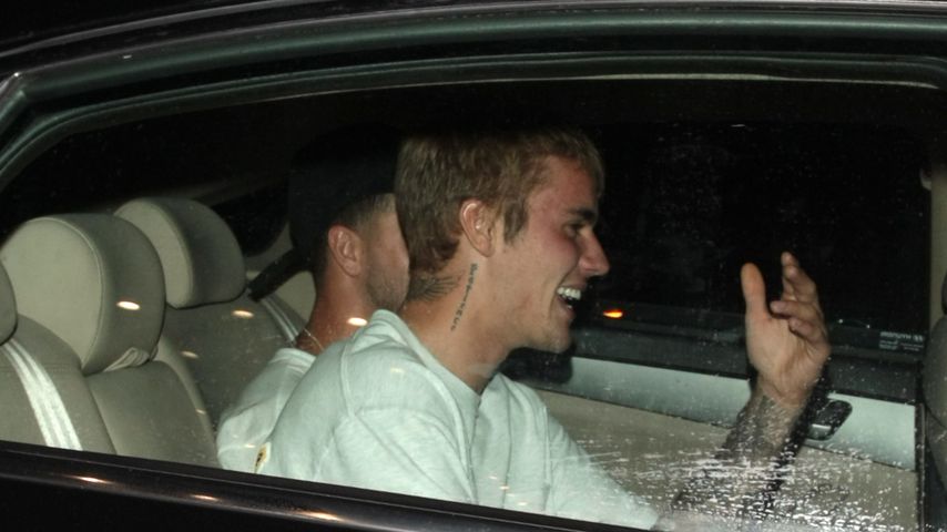 Justin Bieber im Auto in Los Angeles