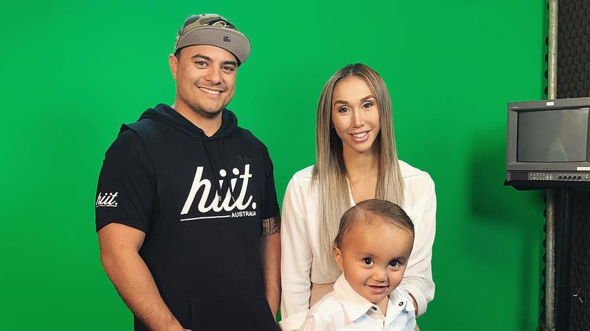 Sam Duncan und Chontel Duncan mit ihrem Sohn Jeremiah