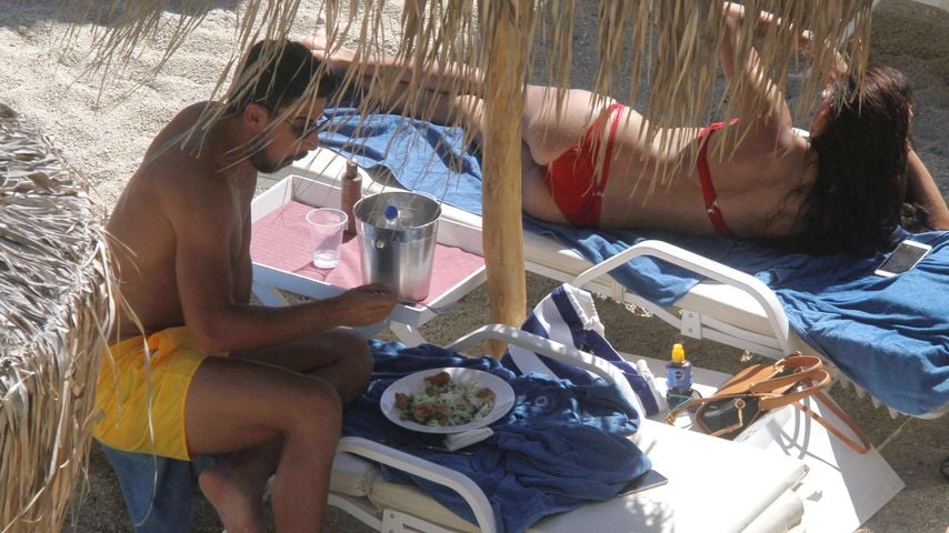 Sami Khedira und Adrina Lima auf Mykonos