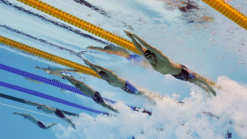 Santo Condorelli beim 100Freestyle Relay bei den Olympischen Spielen in Rio