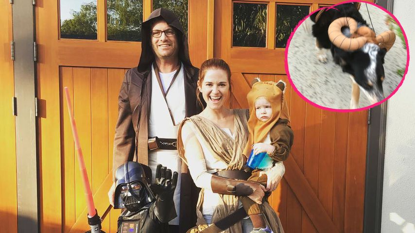 Sarah Drews und ihre Familie, verkleidet als "Star Wars"-Charaktere